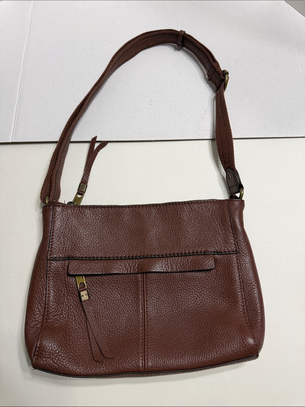 The Sak Alameda Leather Crossbody Bag in Mahogany/Brown